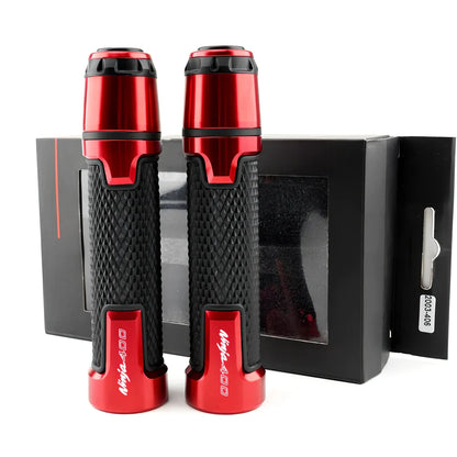 Kawasaki motorcycle silicone handlebar grips with diamond-pattern texture in multiple colours