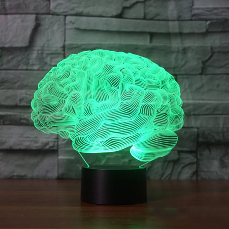 LED colourful remote control 3D acrylic desk lamp 3D visual illusion light for home, office, bedroom, lounge or bar with 7 colour-changing modes, touch switch, USB-powered and durable ABS construction, 3620 model