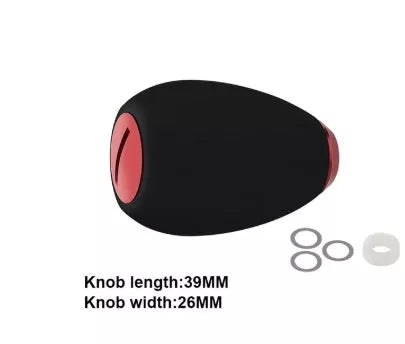 Fishing reel handle knob with EVA grip and metal cover in various colors