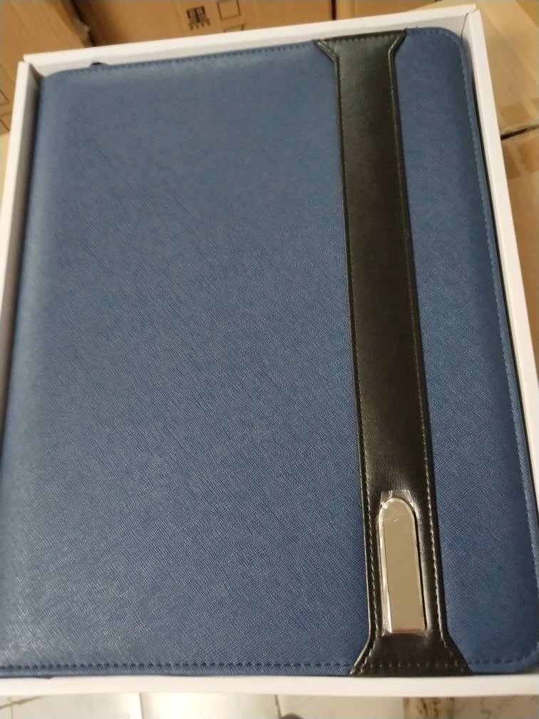 Premium Business Organizer with Wireless Charging Power Bank, File Holder, and Notepad