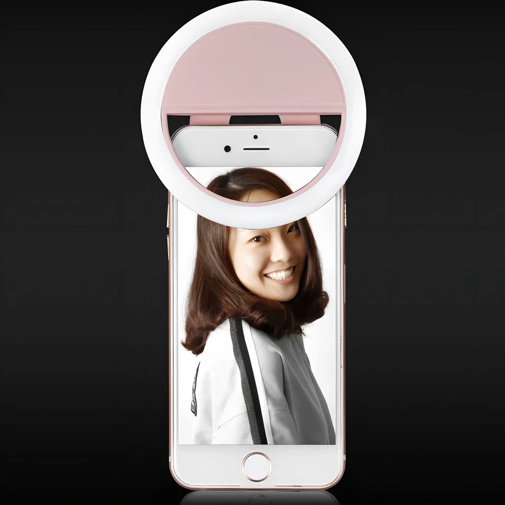 RK-12 mobile phone fill light with USB charging port and clip for photography lighting