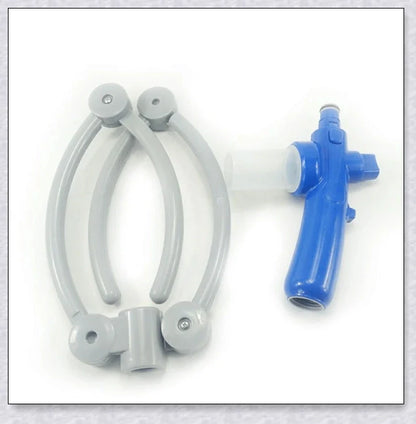 The 360 Woof Washer, an innovative dog washing system with a 360-degree water jet to thoroughly clean your furry friend.