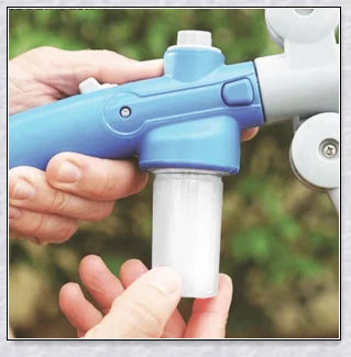 The 360 Woof Washer, an innovative dog washing system with a 360-degree water jet to thoroughly clean your furry friend.