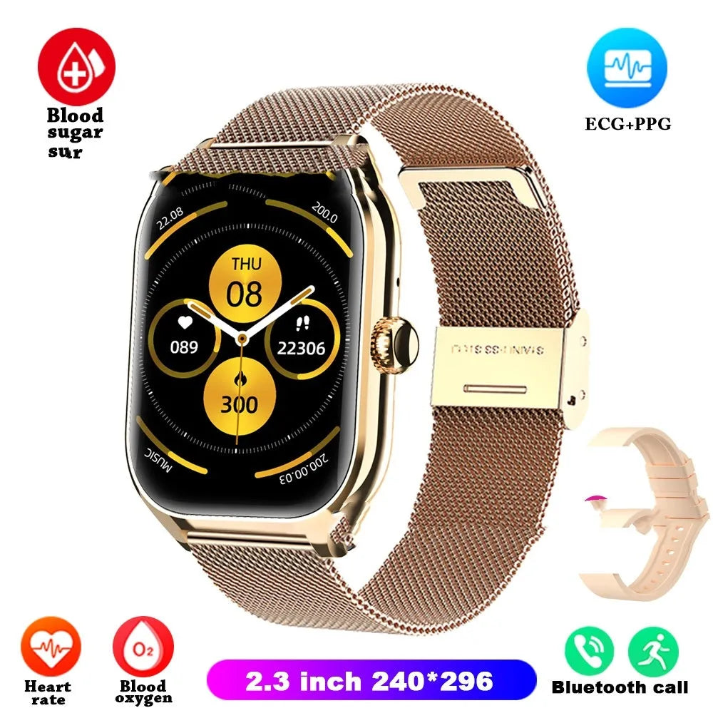 Full touch Bluetooth call smart bracelet with IPS screen, 7-14 day battery, and multiple colour options.