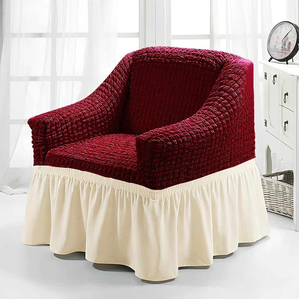 Branbird American single sofa cover with skirt design on 90-140cm furniture