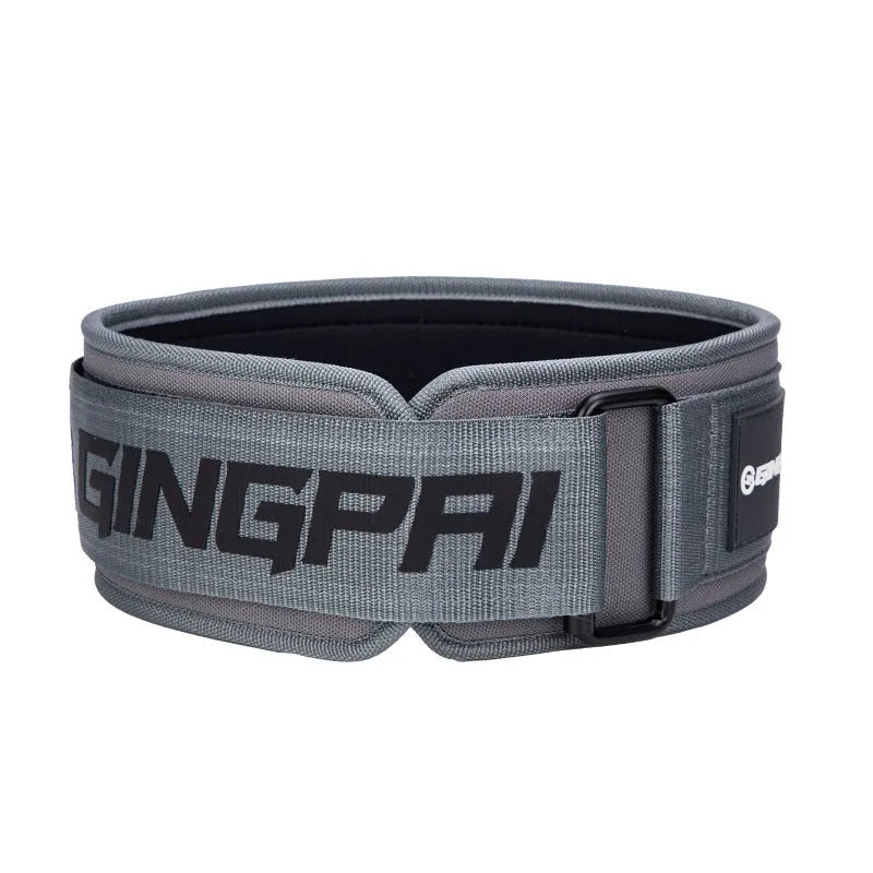 Abdominal exercising band in Army Green colour, adjustable for waist support during squats and weightlifting