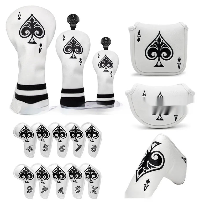 Golf Club Sleeve Putter Cover Protector PU Material Individual Golf Accessory, Protects Putters During Storage and Transport