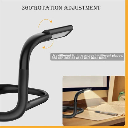 Hands-Free Dimmable LED Neck Reading Light with Flexible Gooseneck, Adjustable Lighting Modes, and Comfortable Ergonomic Design