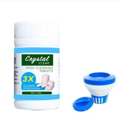 Premium effervescent pool purifier tablets that enhance water clarity and prevent algae growth in swimming pools