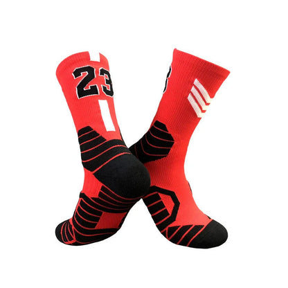 Premium basketball socks with moisture-wicking technology and supportive fit for enhanced sports performance
