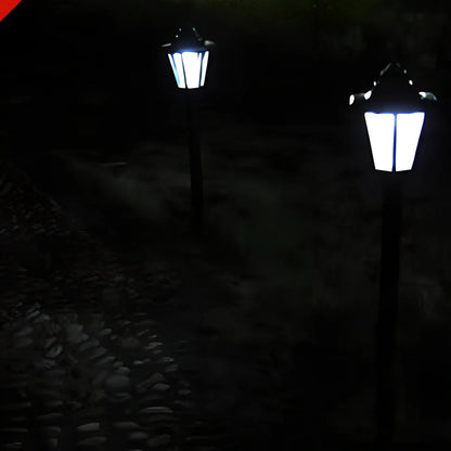 Hexagonal solar wall light with 20cm design and IP44 weather protection for outdoor gardens