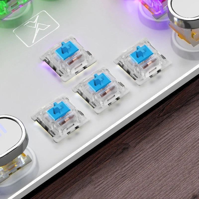 104-key mechanical gaming keyboard with LED backlight and anti-ghosting technology