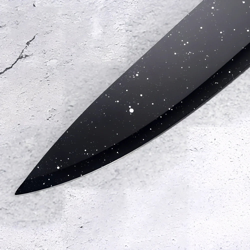 17-piece stainless steel kitchen knife set with Maifanshi coating and 20cm blades