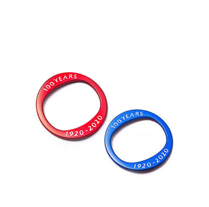 Aluminium alloy car label decoration sticker badge for Mazda Axela boot lid, available in black, blue, red and white