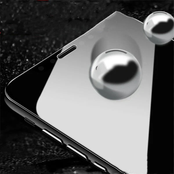 Premium tempered glass screen protector for iPhone, scratch and fingerprint resistant