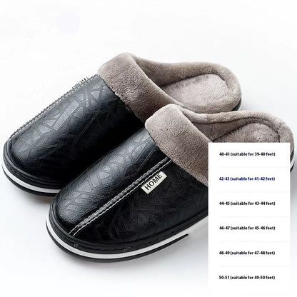 PU waterproof cotton slippers in various colors for men and women