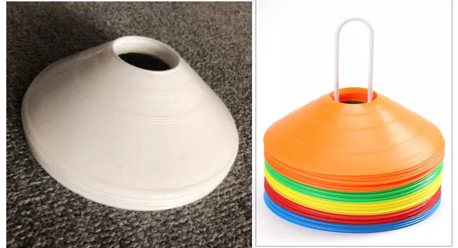 Football Training Round Hole Sign Plate in vibrant colors for accuracy practice