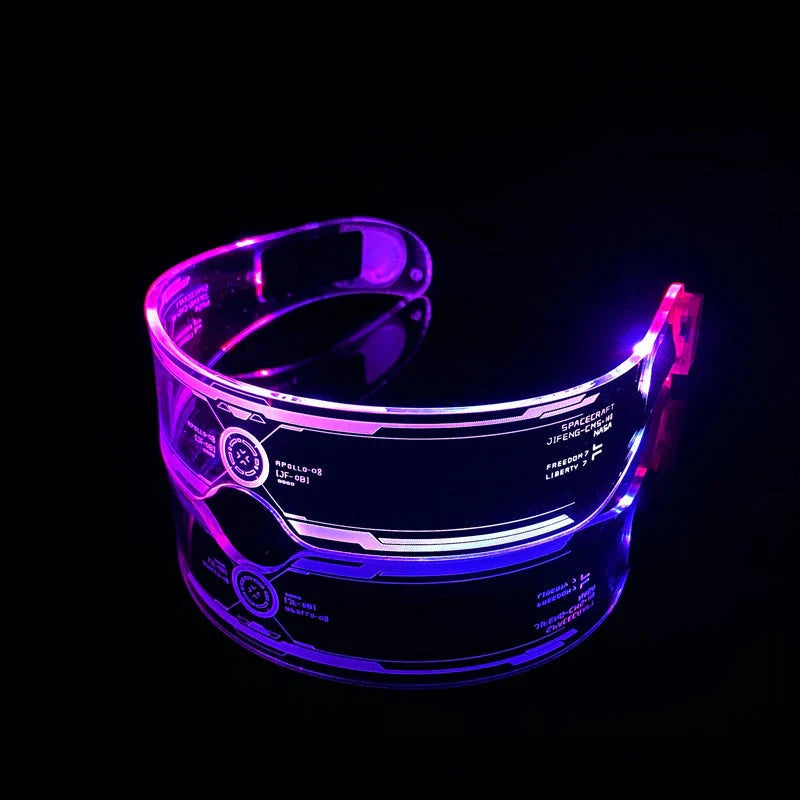Vibrant LED party glasses with customizable color-changing effects, perfect for festivals, concerts, and celebrations