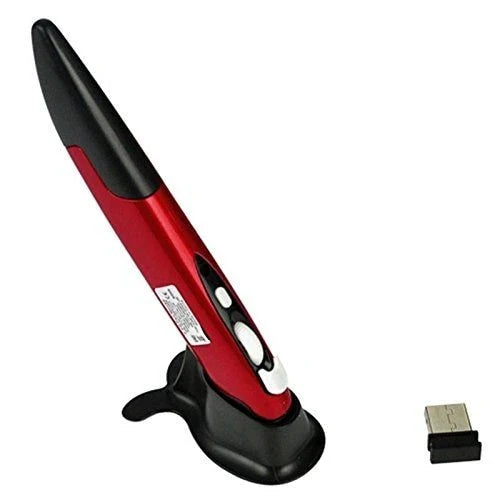 Wireless ergonomic pen mouse with 2.4GHz connectivity, energy-saving features, and precision optical control for digital productivity