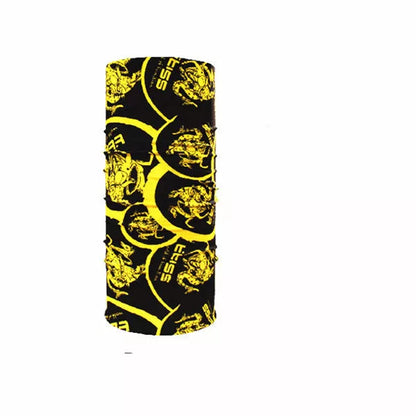 Polyester sports bandana for cycling and sun protection in various patterns