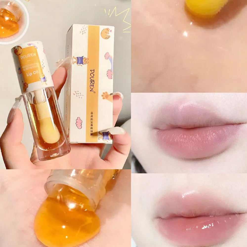 Moisturizing Honey Lip Gloss Base in transparent finish for natural hydration and shine