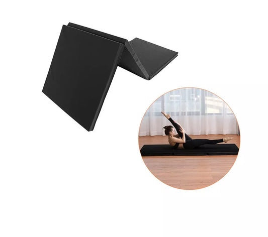 Tri Fold Sports Gym Mat with PU and soft sponge construction for workouts