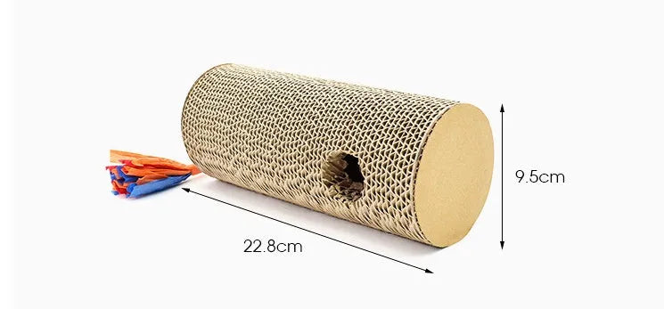 Cat scratching board made from environmental protection corrugated paper in picture colour