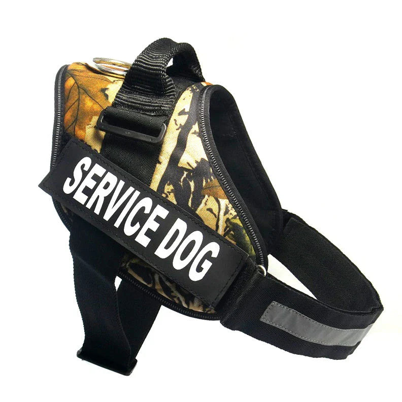 Durable nylon dog chest harness in a variety of sizes and colors for dogs of all shapes and sizes