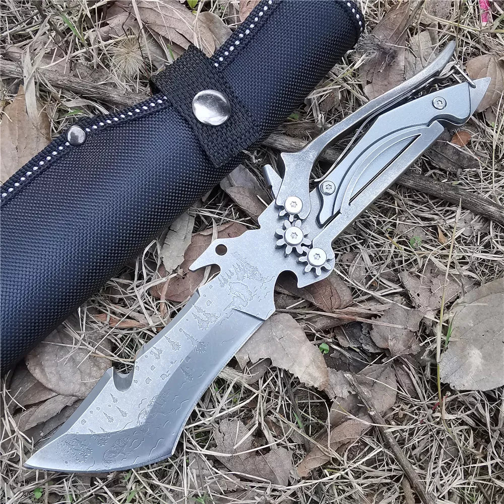 8CR13MOV blade camping knife with 3CR13MOV handle for outdoor use