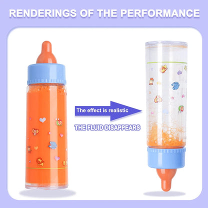 My Baby Doll Magic Bottle Doll Feeding Suit 6-piece set with two bottles and hand bag for 18cm dolls