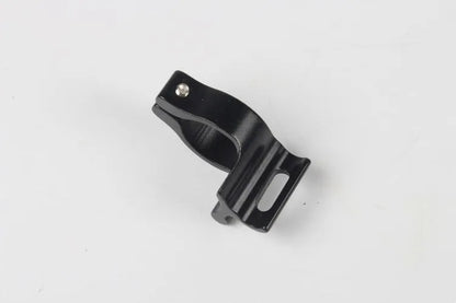 Black aluminium alloy vehicle clamp ring with 28.6mm internal diameter for steel frame mounting