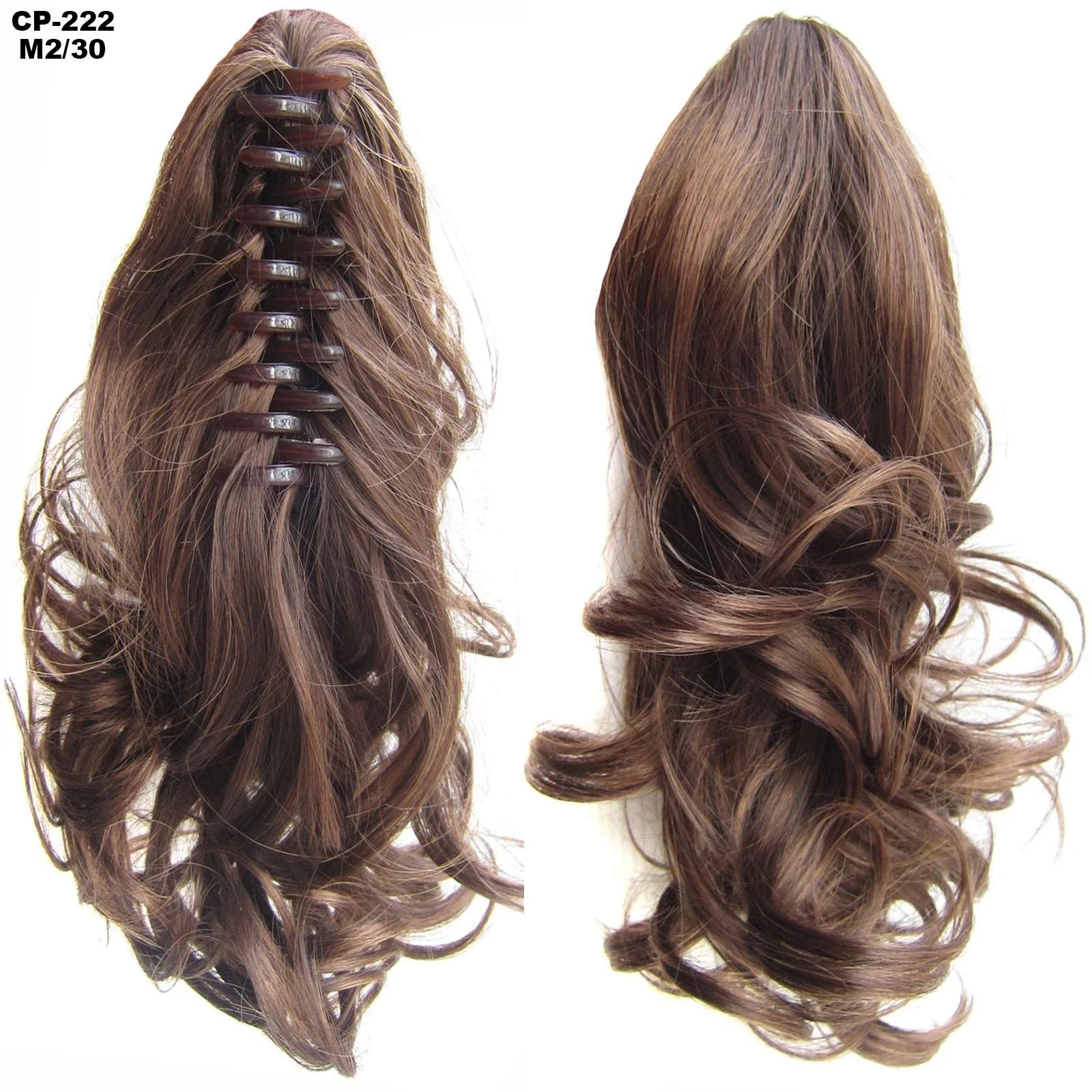 Stylish ponytail hair extension with natural-looking synthetic fibers for comfortable all-day wear