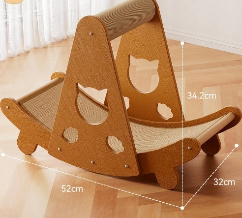 Durable sisal scratch mat with crumb-resistant surface for cats