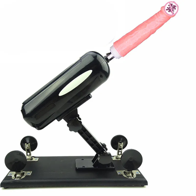 Bobb women's automatic telescopic thrusting sex tool in purple colour showing PVC construction