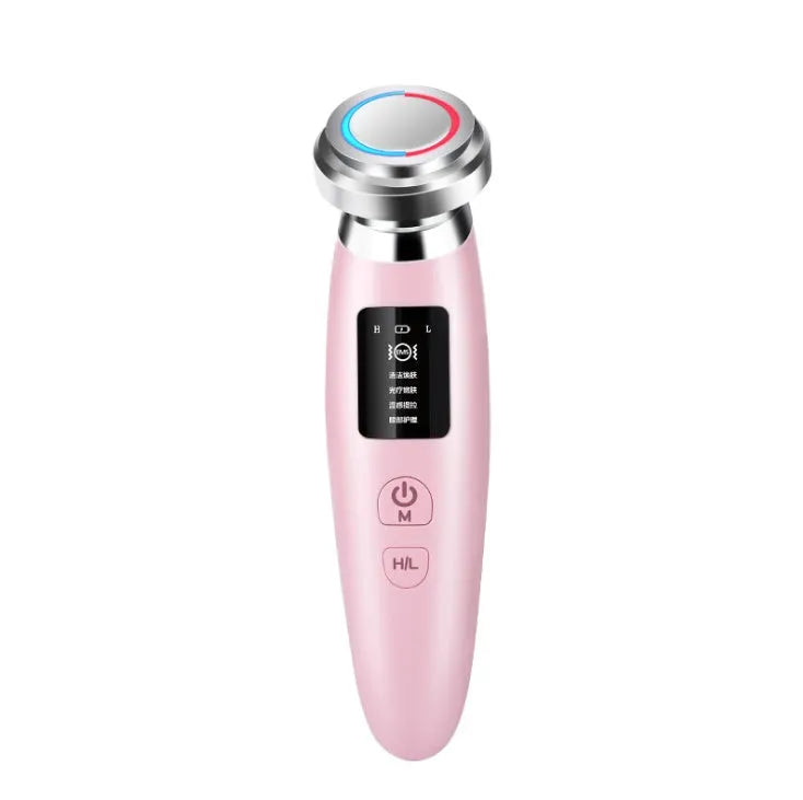 Pink skin rejuvenation instrument for facial cleansing with 185mm length