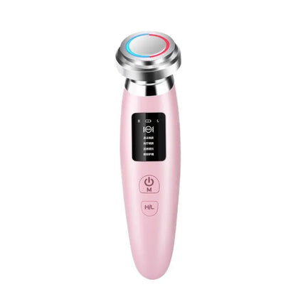 Pink skin rejuvenation instrument for facial cleansing with 185mm length