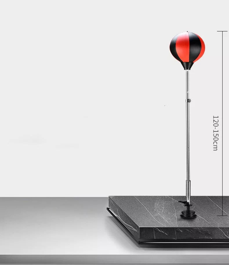 Home Reaction Trainer Boxing Speed Ball in Red Black and Black for adult fitness training