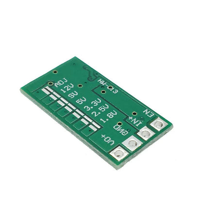 Green PCB DC-DC step down power supply module converting 12-24V to 5V 3A output