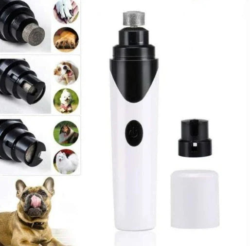 Electric pet nail grinder with low vibration and quiet operation, suitable for cats, small and medium dogs, and other furry pets