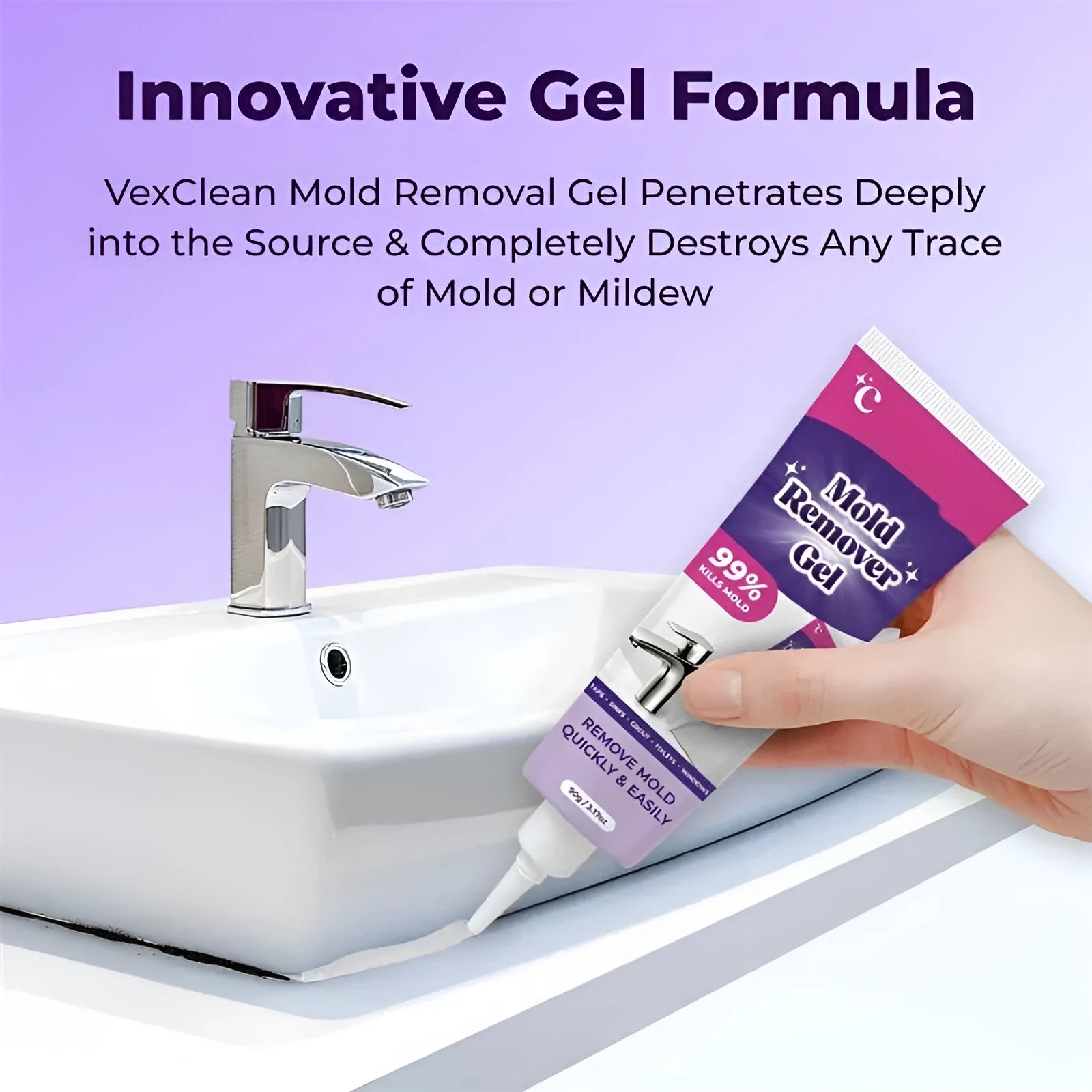 90g tube of sodium hypochlorite nursing cleansing gel with gentle care formula