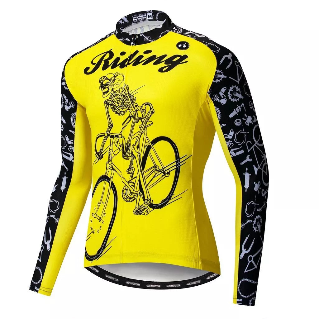 Long Sleeve Cycling Jersey in various colors and sizes for optimal performance