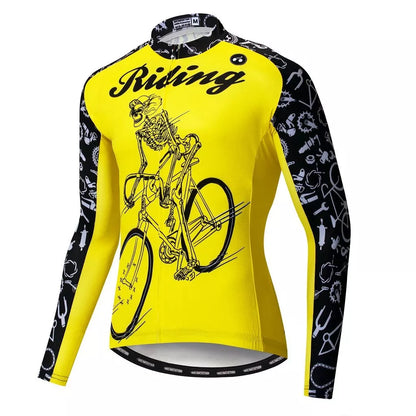 Long Sleeve Cycling Jersey in various colors and sizes for optimal performance