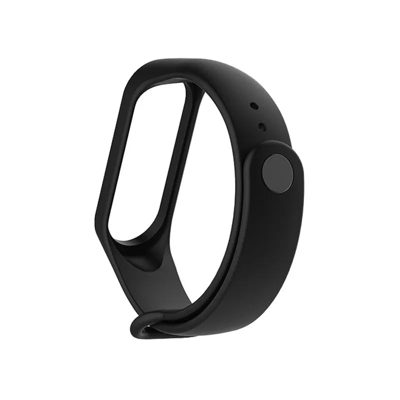 Silicone replacement strap for Xiaomi Mi Band 3 fitness tracker in multiple colour options
