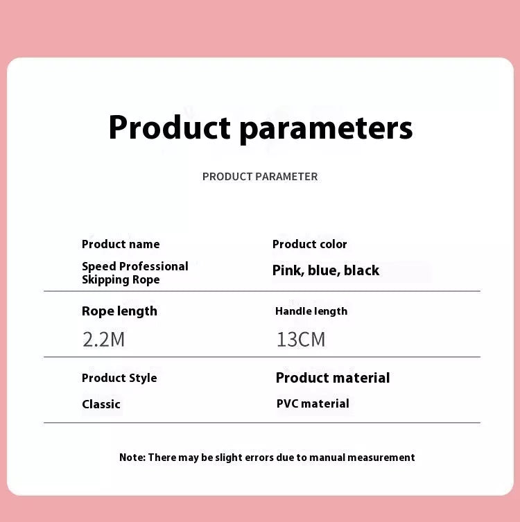 Plastic Handle Fitness Rope in various colors for versatile workouts