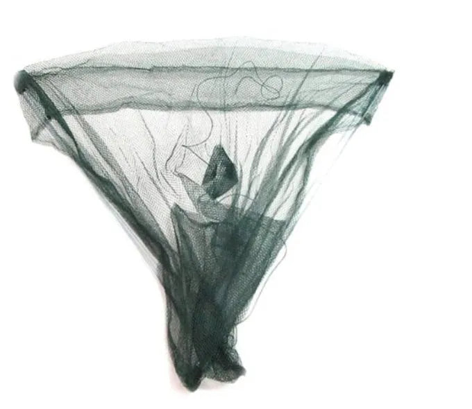 Pull-Out Net Fishing Gear in Green Nylon, 60 x 60cm, Foldable Cast Net for Fishing and Bait Traps, Compact Pull-Out Design for Ponds and Rivers