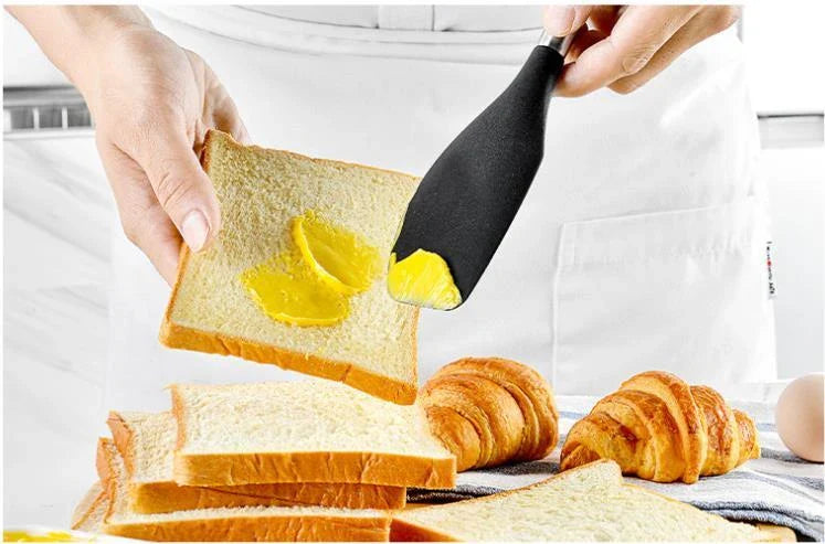 Premium Silicone Cooking Set with Stainless Steel Handles - Versatile kitchen tools for home chefs