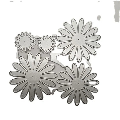 Silver high carbon steel cake cutting mould tool with floral pattern etching capability