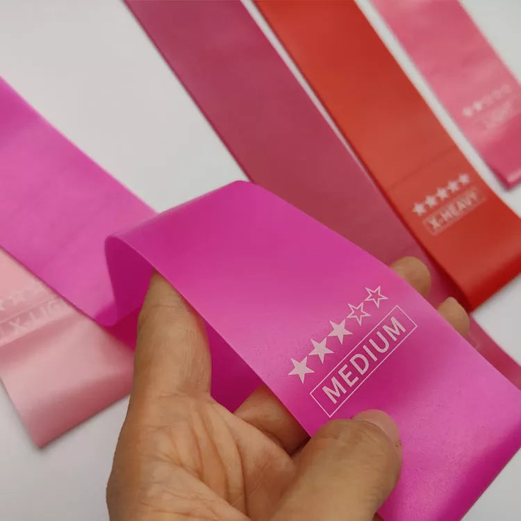 Gradient Elastic Ring Fitness Resistance Band Set with five resistance levels