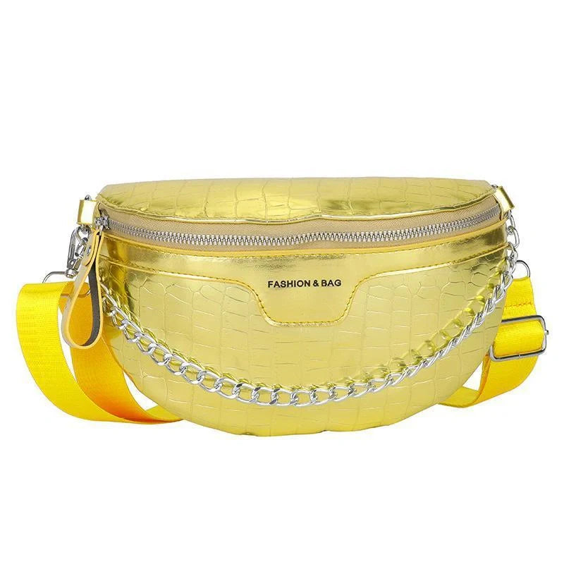 Stylish and versatile crossbody bag made of premium PU leather with a unique stone pattern design, available in a variety of vibrant colors.