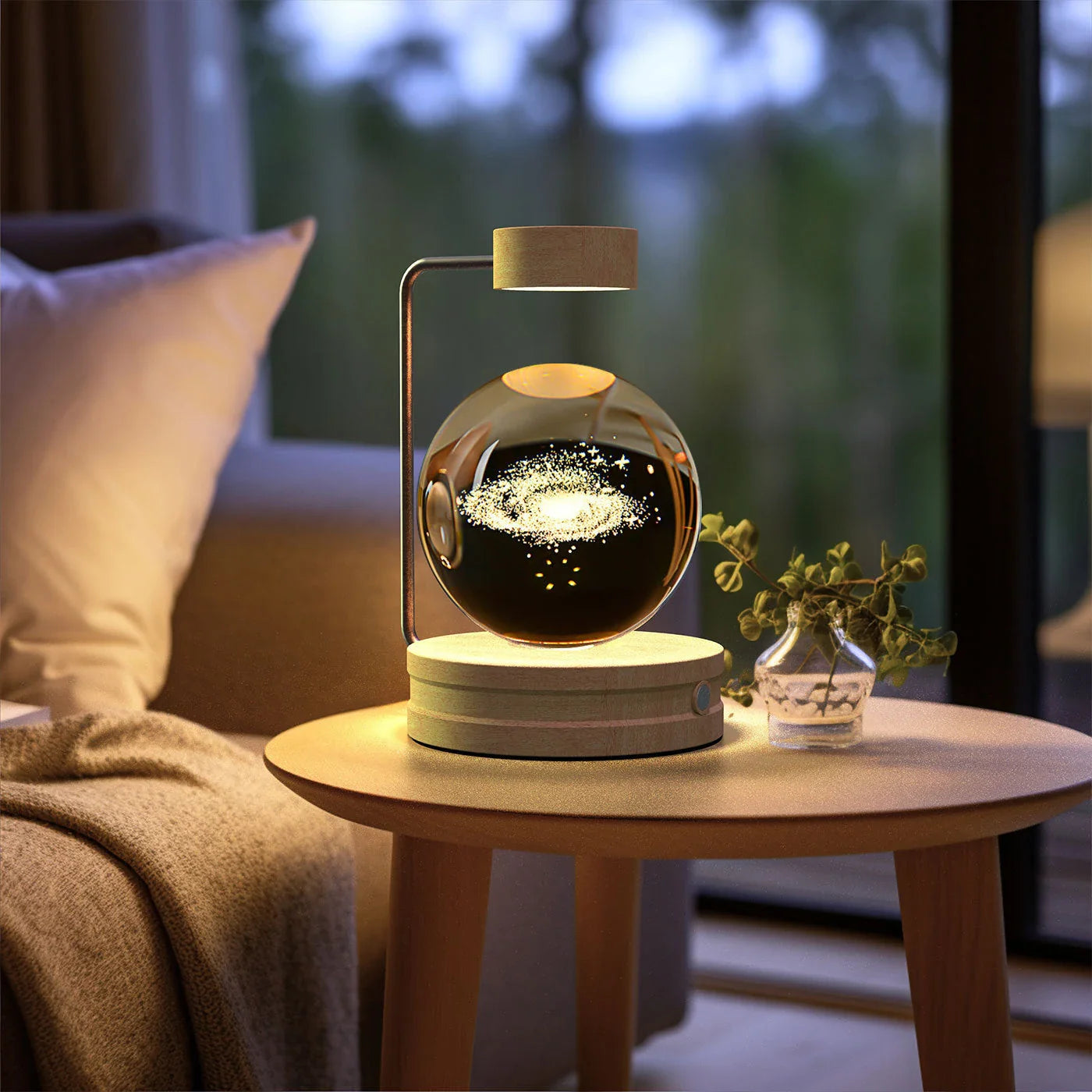 Captivating Crystal Ball Dinosaur Nightlight with Warm, Soothing Glow